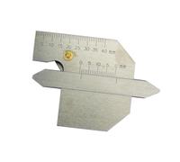 Stainless 0-75mm Weld Seam Gauge Welding Inspection Ruler Weld Measure Caliper Inspection Ruler Measuring Tool Resistant Measuring Instrument