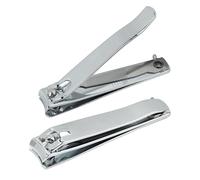 Stainless 2 Pcs Nail Clippers Se - 2 Durable Heavy-Duty Nail Cutters for Fingernails & Toenails Precision Blades for Men Women and Kids Precise & Comfortable Nail Cutting Tool