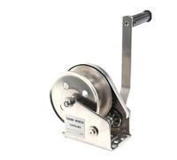 Stainless 304 Material 800-2600LBS Boat Truck Self Locking Wire Rope Cable Ratcheting Manual Hand Winch(2600LBS)