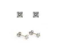 STAINLESS 4MM CUBIC ZIRCONIA