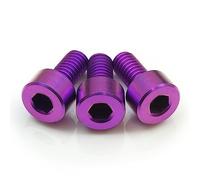 Stainless/Black Alloy Steel/Titanium - Floyd Rose Style Guitar Locking Nut Screws Set - MonsterBolts (Qty 4, Titanium - Fuchsia)