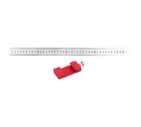 Stainless Carpentry Square 15/20/30/40cm Carpenter Scribing Ruler with Slide Stop Measuring Marking Gauge Pocket Ruler Double Scale Ruler