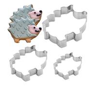 Stainless Cookie Cutter, Portane Baking Set, 3 Pieces Pastry Tool with Durable Build, DIY Kitchen Accessory, Cookie Cutter with Festive Design, Baking Set for Home and Party