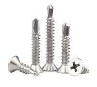 Stainless Countersunk Screws 10/20pcs M3.5 M4.2 .8 M5. M6.3 410 Stainless Steel Self Tapping Screw Flat Head Phillips Drilling(50mm,M4.2 20pcs)