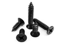 Stainless Countersunk Screws 10/50/100pc Black 304 Stainless Steel Cross Phillips Flat Countersunk Head Self Tapping Wood Screw(30mm,10pcs M5)