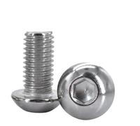 Stainless Countersunk Screws 304 Stainless Steel Hex Socket Screws M2 .5 M3 M4 M5 M6 M8 Round Head and Countersunk Screw Machine Bolts 3/5/10/30/50pcs(Stainless (ISO7380),12mm,M4(10pcs))
