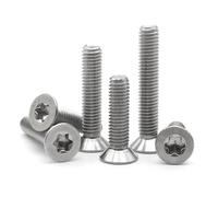 Stainless Countersunk Screws 5/10/50pcs 304 Stainless Steel CM Six-Lobe Torx Flat Countersunk Head Screw Bolt(8mm,M1.4 (50pcs))