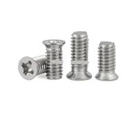 Stainless Countersunk Screws 50pcs M1.6 M2 .5 M3 M4 304 A2 Stainless Steel Nonstandard Small Head Cross Recessed Flat(M4x4x5mm)