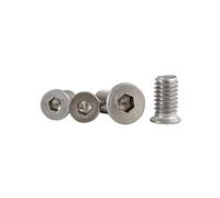 Stainless Countersunk Screws M2M3M4M5M6 304 Stainless Steel Non-Standard Small Head Diameter Thin Countersunk Socket Cap Screw(20pcs M5X8X8)