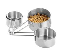Stainless Cups - 4 Pieces Cooking Gadgets for Baking, Precision Tool with Nesting Design, Measuring Cup for Dry and Liquid, Coffee Beans, Seasoning, 10.24x4.33x1.97 inches