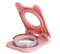Stainless DIY Sandwich Crimpers,Bread Sandwich Square Cutters Maker,Breakfast and Lunch Sandwich Cutter and Sealer,for Boys,Girls and Adult (Pink)