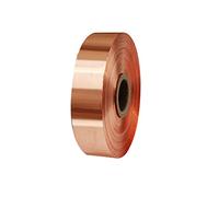 Stainless Flashing Foil Plate,Copper Sheet Roll 99.9% Pure Copper Metal Sheet 0.1mmx(10-50) mmx1m(0.1mm*10mm*1m)