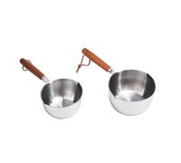 Stainless Flat-Bottomed Oil Compatible Pan for Making Melting Sauce Butter Coffee Brewing - 150ml/300ml/400ml/500ml Small Steel Sauce Pot Pouring Having Induction Gas and Electric Stoves(500ml)