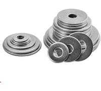 Stainless Flat Washer, 10-50pcs Large Flat Washer, Thickness 1 Mm Metal Gasket Plain Washers for Bolts and Screws(M6*13 * 1 25pcs)