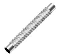 Stainless Flue Duct - Durable Bendable Chimney Tube Heat Proof Vent Connector, Exhaust Line, Flexible Conductor | 90 Degree Stove Extension for Heating Ventilation Fireplace Connection Installation