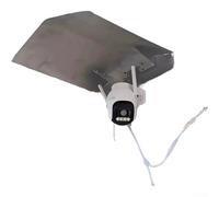 Stainless for Steel Camera Rain Cover Waterproof Outdoor Protection Shield for CCTV Security Weatherproof Housing Sun Shade 30x23cm(L)