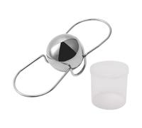 Stainless Ice Ball - Silver Metal Chiller Stand, Fast Cold Beverage Tool, Easy Wash Bar Supply, Keeps Your Tasty Liquor Very Chilled | Best Accessory for Kitchen Cocktails Whiskey Party Events