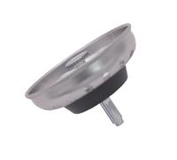 Stainless Kitchen Sink Basket Strainer,Sink Drain Strainer,Sink Strainer Basket Replacement for Standard 3-1/2 Inch Drain,Rubber Stopper Bottom, Sink Drain Strainer Sink Stopper Combo