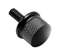 Stainless Knurled Fender Rear Seat Bolt Screw M6x1.0 Thread Quick Install Compatible with Harley Davidson Touring Softail Dyna Sportster CVO Fatbob Black 1996-2024