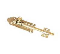 Stainless Latch Slide Bolts Lock, Sliding Door Barrel Bolt Lock with Screws Bronze/Brass Multiple Sizes(Brass,17.5cm)