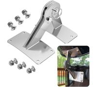 Stainless Lid Hinge Kit Compatible with Weber Smokey Mountain Grill 18.5" & 22.5" Model, One Touch BBQ Quick Release - Let The Lid Connect to The Grill (Silver)