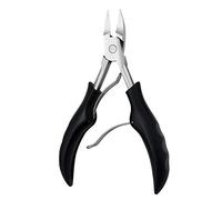 Stainless Nail Clipper Cutter with Cuticle Pliers Trimmer - Ingrown Thick Grooming Kit for Pedicure Rust-Proof Ergonomic Handle Fingernail Toenail Scissors