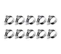 Stainless Pipe Clamp Wide Strap Single Bolt 18 Mm, 26to28mm | Threaded Hose Fastener for Installation Maintenance Service Pack 10