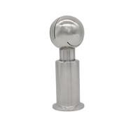 Stainless Rotary Spray Ball, Sanitary Rotating Spray Ball 304 Stainless Steel Tri Clamp Ferrule OD 50.5mm/64mm(64mm)