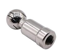 Stainless Rotary Spray Ball, Stainless Steel Female Thread Rotary Spray Swivel Cleaner Ball SS304 Multiple Sizes(1 inch)