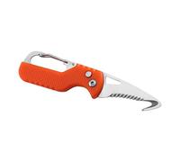 Stainless Serrated Hook Cutter Outdoor Camping Box Opener Pocket Folding Cutter with Keychains Cut Rope Tool Easy to Use