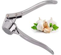 Stainless Steeel Heavy Duty Home Kitchen Garlic Press Crusher Squeezer Presser Masher Mincer Hand Tool For Professional Restaurant Hotel Home Kitchen Helper Masher Slicer