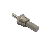 Stainless Steel 0.5 or 2 Micron Inline Oxygenation Diffusion Stone Aeration Stone 1/2" NPT Carbonation Stone to Barb Fitting(0.5 Micron)