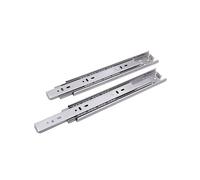 Stainless Steel 10" Push-Pull Cabinet Drawer Slides Full Extension Telescoping Glides Ball Bearing Runners for Kitchen & Dresser Storage Solutions