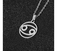 Stainless Steel 12 Horoscope Zodiac Sign Pendant Necklace Gold/Silver Color Constellations Men Women Jewelry