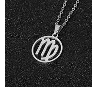 Stainless Steel 12 Horoscope Zodiac Sign Pendant Necklace Gold/Silver Color Constellations Men Women Jewelry