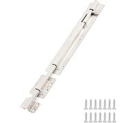 Stainless Steel 12-inch Long Stainless Steel Door Latch Sliding Lock Barrel Bolt w Screws Set