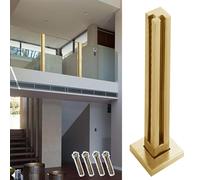 Stainless Steel 120cm Corner Railing System - Modern Indoor Staircase & Balcony Balustrade Kit, Durable Safety Solution, Elegant Design for Home Decor & Protection