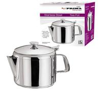 Stainless Steel 16oz Tea Pot - Coffee Kitchen Flip Lid Handle Restaurant Hotel | Tea Filter for Kitchen Café Hotel Restaurant and Office