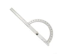 Stainless Steel 180-Degree Measuring Protractor Featuring Clear Graduation Marks For Fast And Confident Angle Readings(15cm)