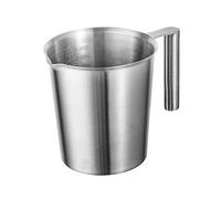 Stainless Steel 1L Milk Froth Pitcher with Marking in ml/oz - Multipurpose Metal Jug - Dishwasher Safe