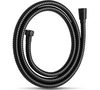 Stainless Steel 1M 1.5M 2M Shower Hose Black High Pressure Resistance,Anti-Kink and Leak-Proof with 2 Washers,Universal G 1/2 Connection (1M)