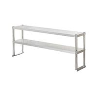 Stainless Steel 2/3 Tier Portable Workbench, Durable Kitchen & Bathroom Shelving Unit, Space-Saving Utility Table (110x30x80cm) - Sturdy Storage Solution
