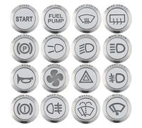 Stainless Steel 24mm Diameter Illuminated Push Button Switches With 12v RGB Illumination Single Arrow/Indicator Momentary