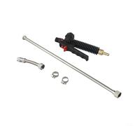 Stainless Steel 29 Inch Wand with Adjustable Nozzle and Brass Barb, Designed for Standard 3/8 Inch Hose Use