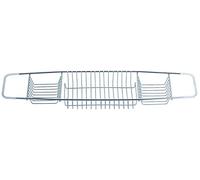 Stainless Steel 3 Compartment Rust Free Over Bath Tub Rack Shower Caddy Bath Rack Organiser Tray by o2h