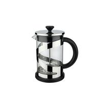 Café Olé Classico Chrome Cafetière, 350ml / 1 Mug / 3 Espresso Cups, French Press Coffee Maker, Stainless Steel Mesh Filter, Glass Body, Chrome Finish