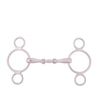Stainless steel 3 ring bit for adjustable horse BR Equitation