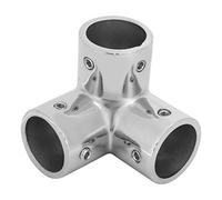 Stainless Steel 3-Way Corner Pipe Fitting Connector Elbow 1 Inch for Industry Civil Construction