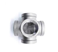 Stainless Steel 304 1/4" 3/8" 1/2" 3/4" 1" 1-1/4"1-1/2"2" Female BSP Thread Pipe Fitting 5 Way Equal Cross Connector SS304 Cheerfully (Size : 3/4 inch)