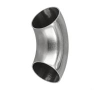 Stainless Steel 304 90° Elbow Fitting, 1.5D Tight Radius Exhaust Pipe Bend for Automotive Intake and Exhaust Systems, Weldable(38mm)